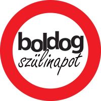 KRESZTÁBLA  BOLDOG SZÜLINAPOT nagy