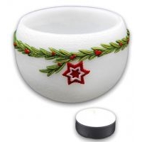 MÉCSESTARTÓ GÖMB Karácsonyi