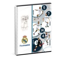 REAL MADRID SPIRÁLFÜZET A5