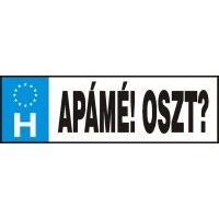 RENDSZÁM APÁMÉ! OSZT?