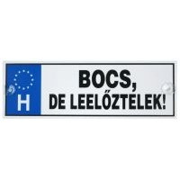 RENDSZÁM BOCS,DE LEELŐZTELEK