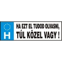 RENDSZÁM HA EZT ELTUDOD OLVASNI...